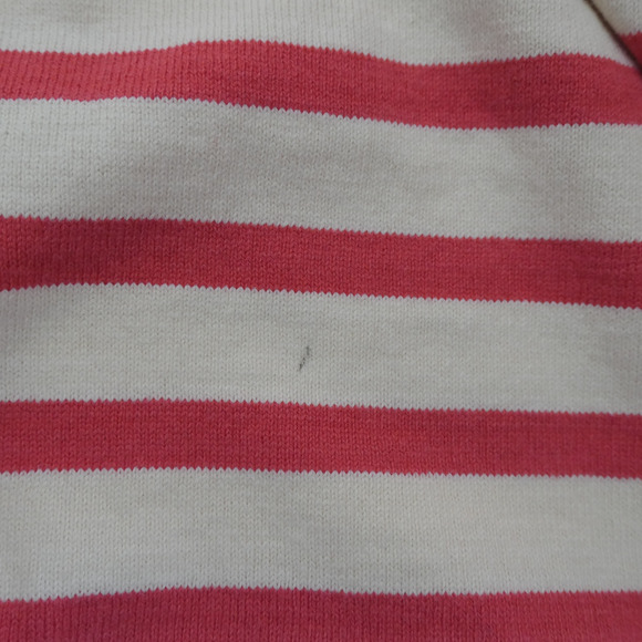 J Crew Shirt Dress Womens Medium Cream Pink Stripes Shift Nautical Effortless - Picture 7 of 13